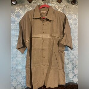 Vintage Sierra Trails Check Short Sleeve Casual Button Down Shirt, Men’s XL, NWT